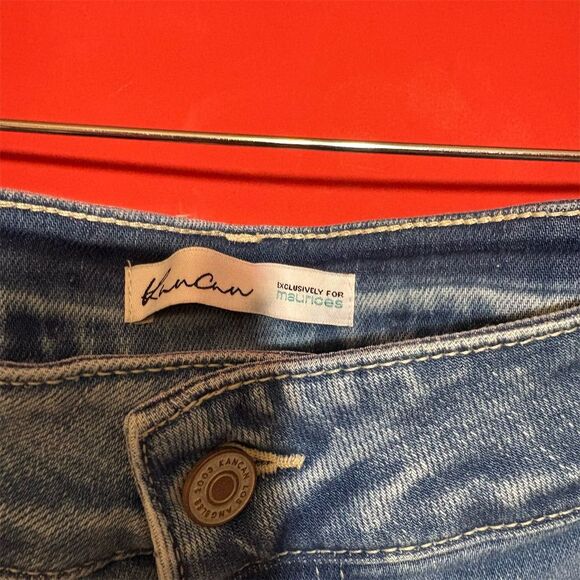 KanCan Women's Size 22 High-Rise Distressed Skinny‎ Jeans Blue Denim - Picture 4 of 10